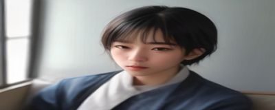用户在笔记本电脑前浏览含羞草网站官网内容导航页面，桌面整洁，咖啡杯旁边放着手机，轻松的居家使用场景